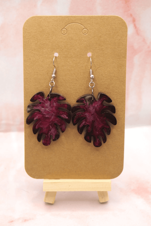 Boucle d&#039;oreille Monstrera